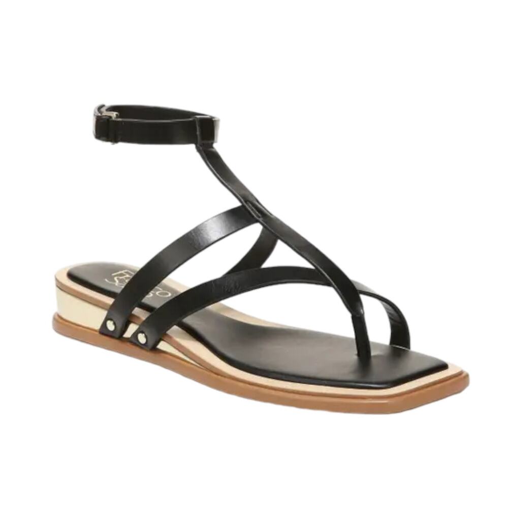Franco Sarto Black Strappy Sandals